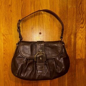 Coach brown shoulder bag